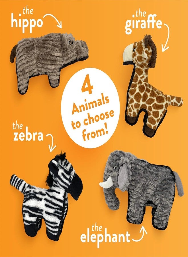 Spunky pup MEGA Tough Plush Toys for Aggressive Chewers - Durable, Triple-Layered Dog Chew Toys with Squeaker - Ideal for Large Dogs and Giant Breeds- Zebra - Image 3